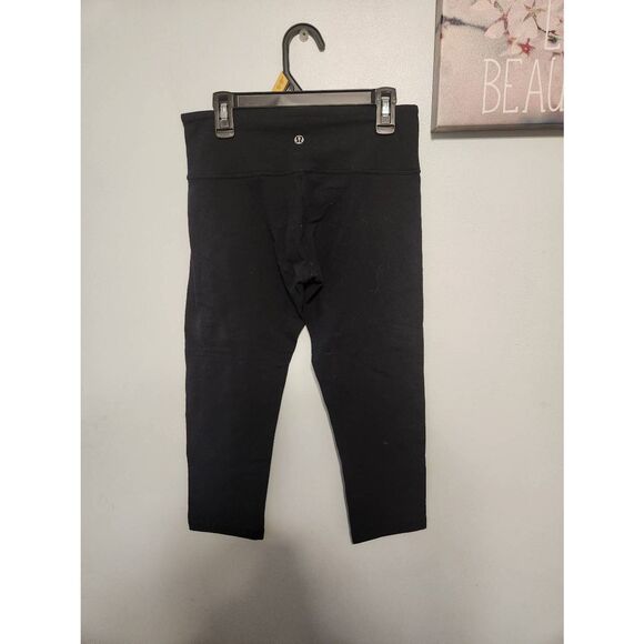 Lululemon Align Black High Rise Crop Legging size 6 - Picture 2 of 3